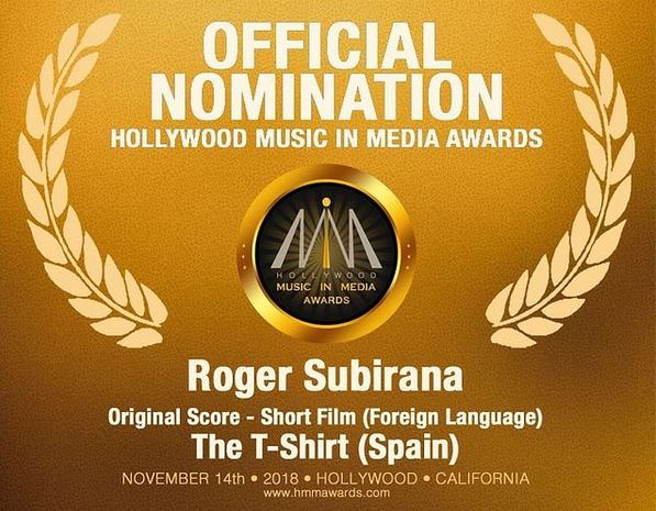 The T Shirt Soundtrack Nomination Hollywood MIMA